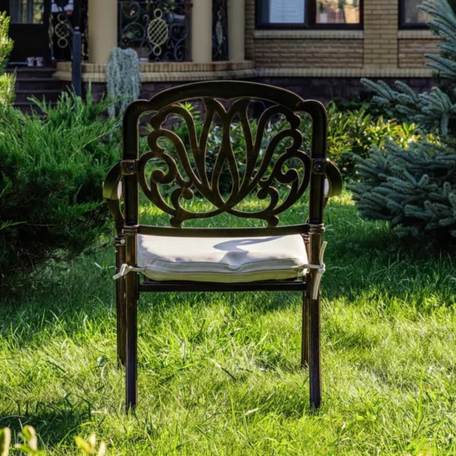 Обеденное кресло Lehim из литого алюминия