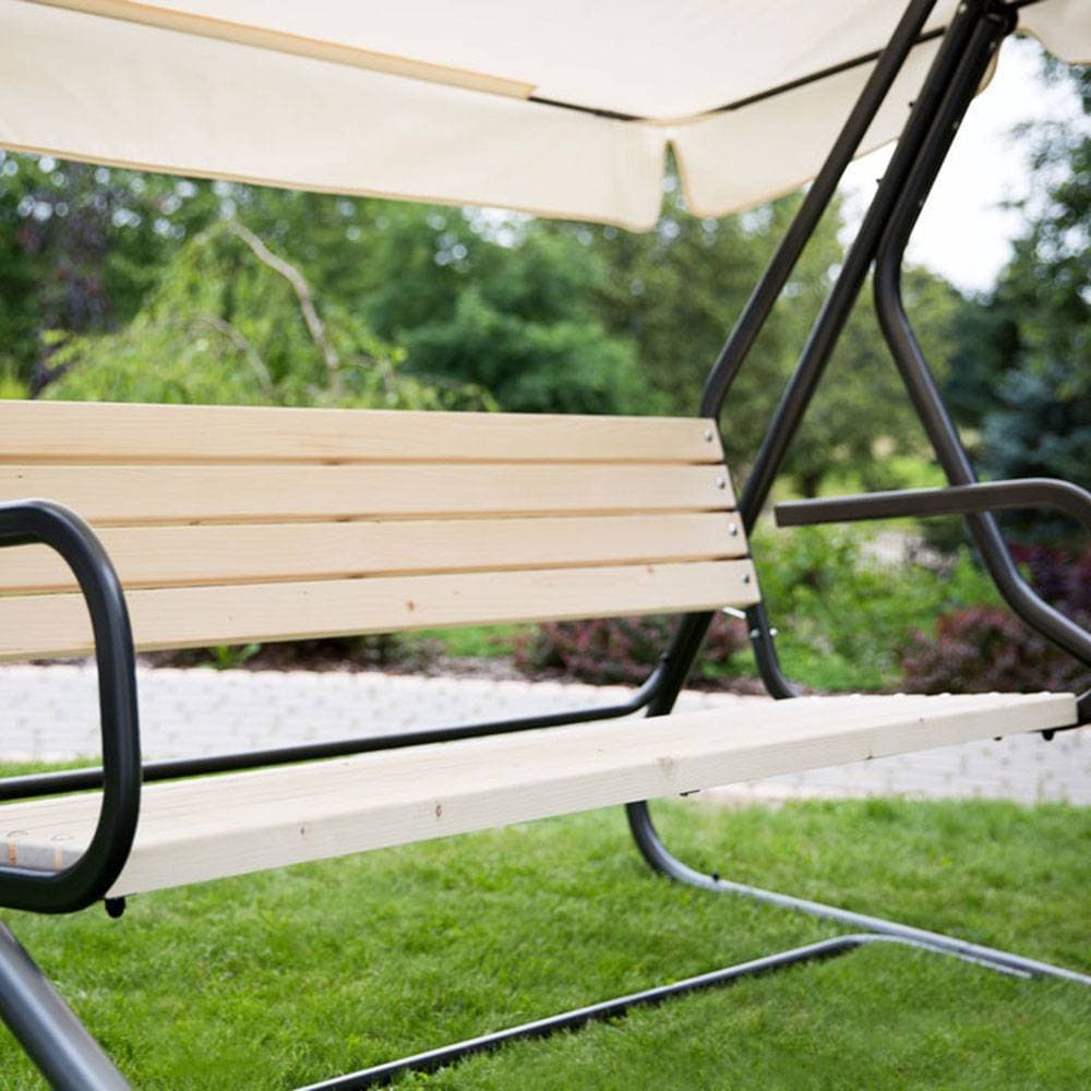 Садовые качели с деревянным сиденьем Toledo PATIO