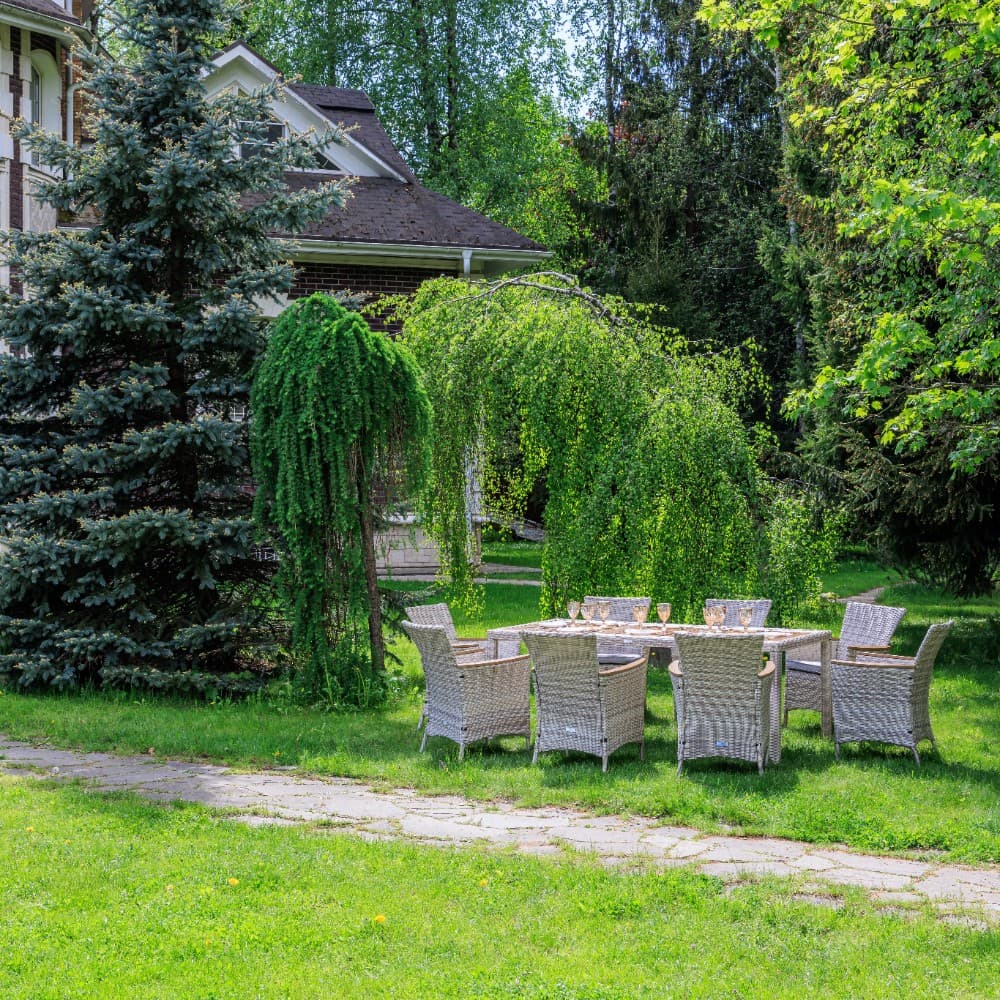 Aros обеденный комплект бежевого цвета на 8 персон