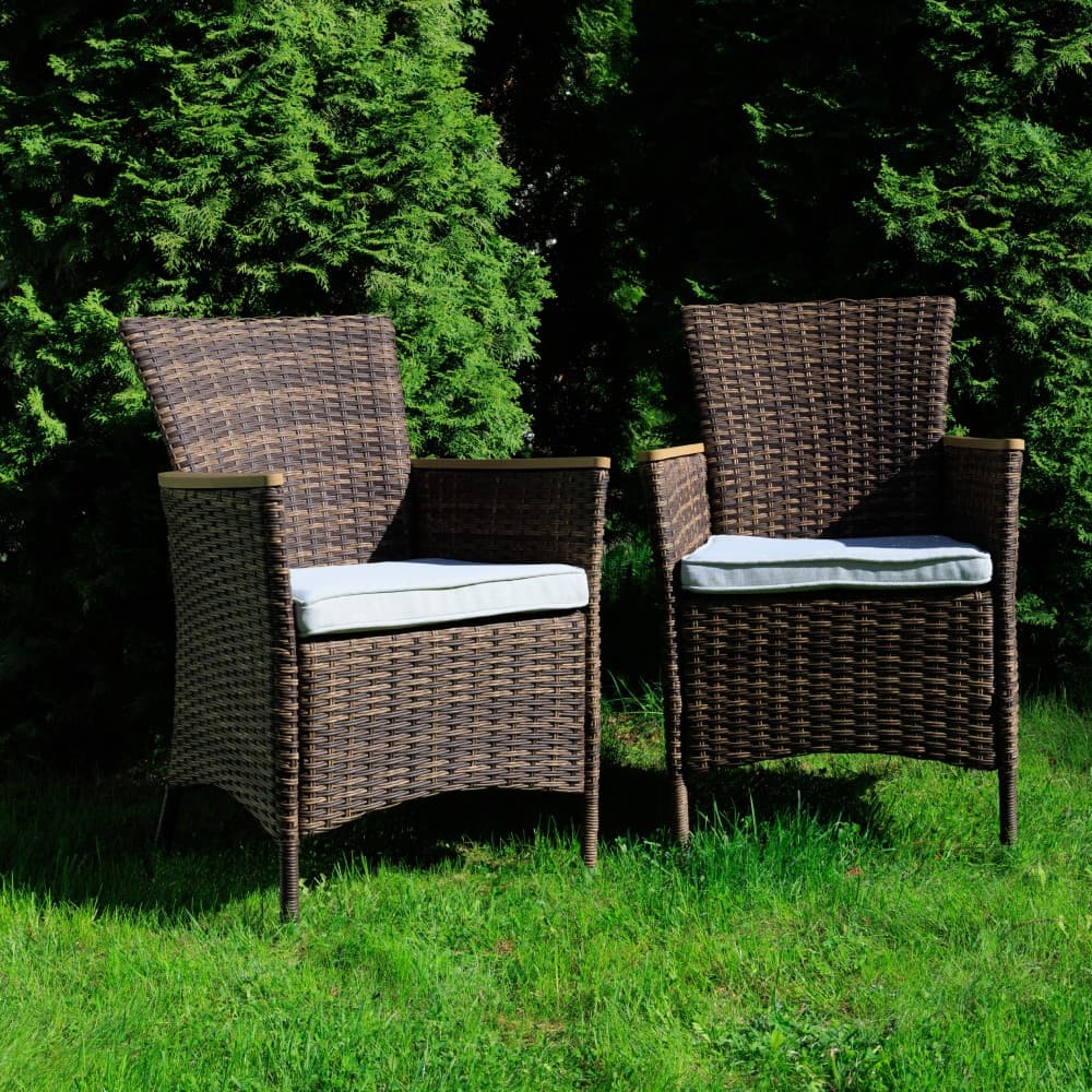 Aros обеденный комплект коричневого цвета на 8 персон