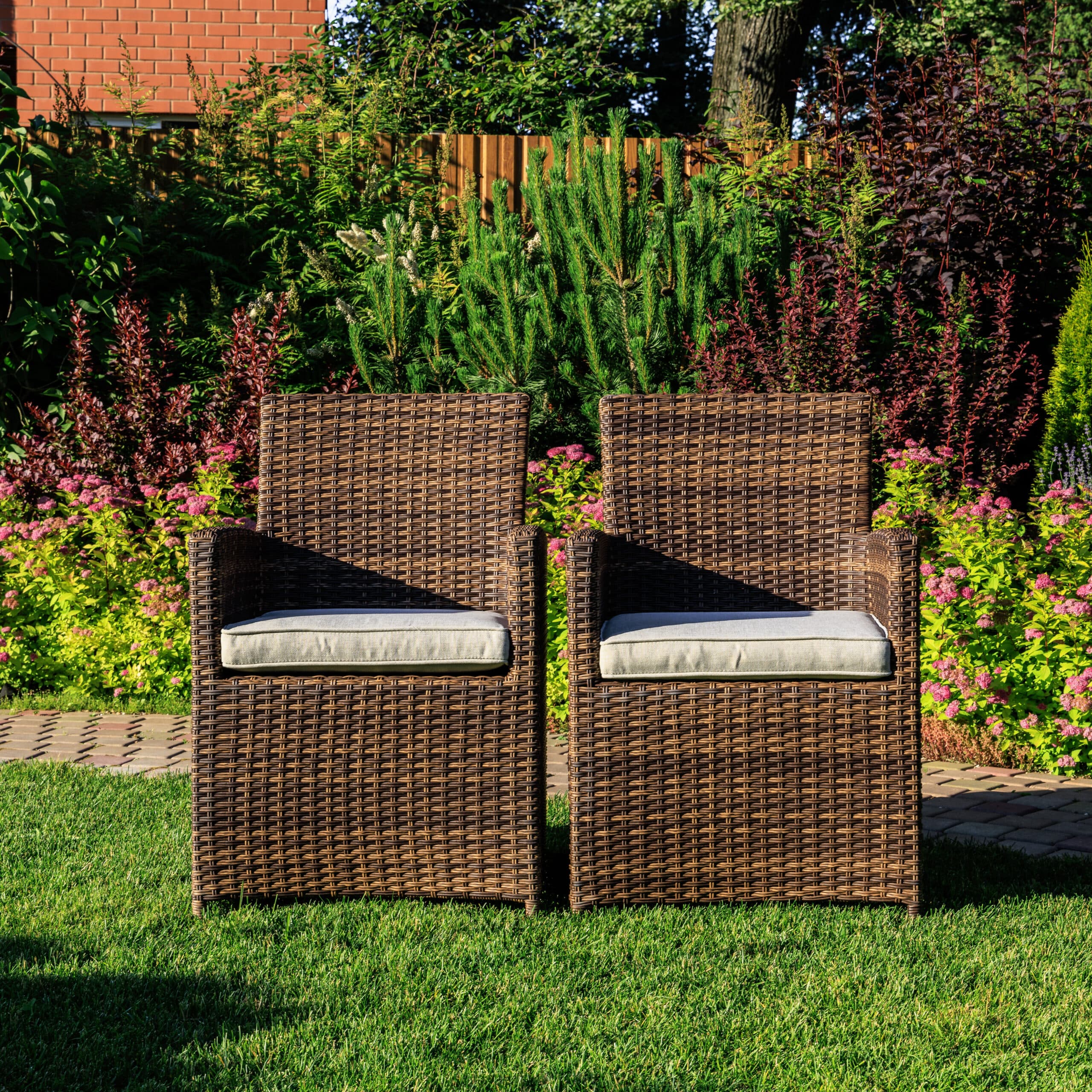 Комплект кресел Mula в коричневом цвете