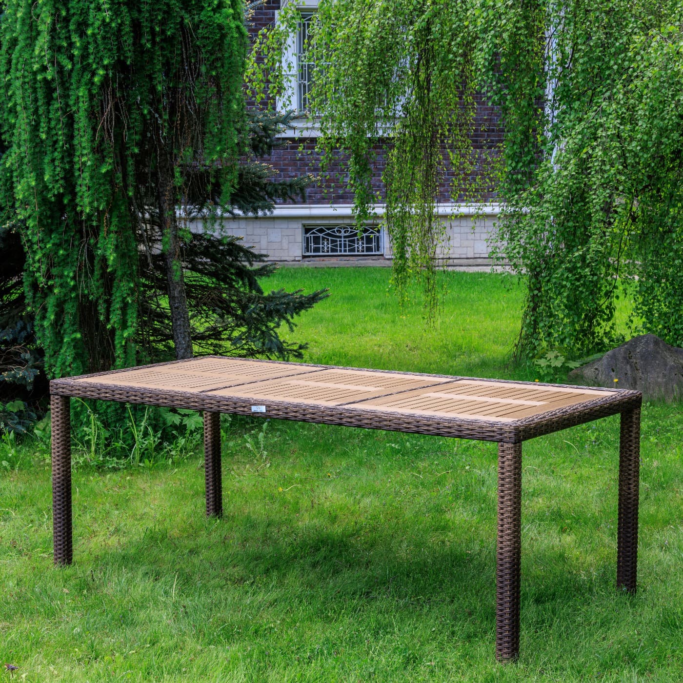 Обеденный стол Aros коричневый 200 см